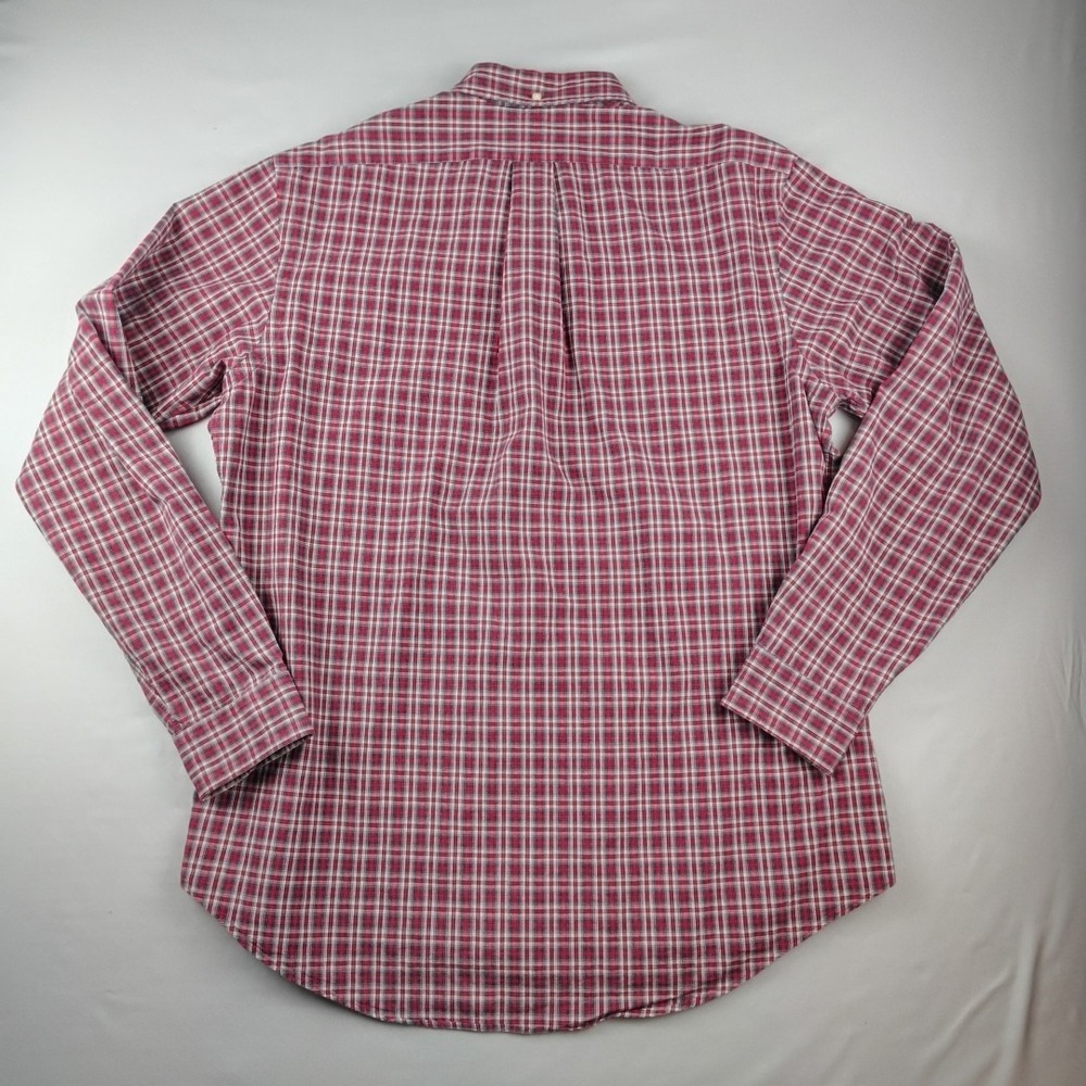 Ralph Lauren Custom Fit Red Plaid Button-Down Shirt Mens Large Long Sleeve EUC - Picture 15 of 16